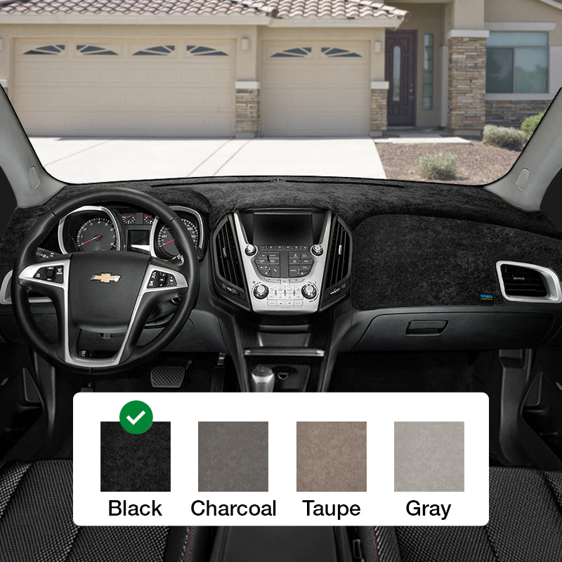 Brushed Suede Black Dash Cover Example