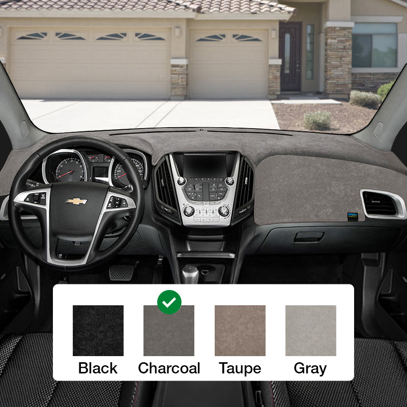 Brushed Suede Charcoal Dash Cover Example