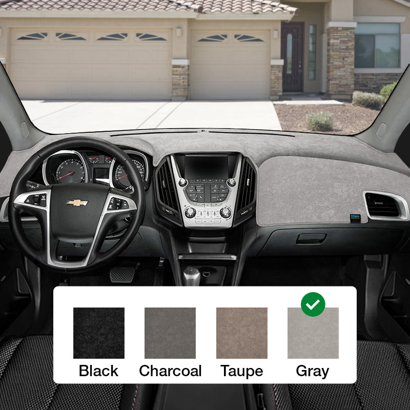 Brushed Suede Gray Dash Cover Example