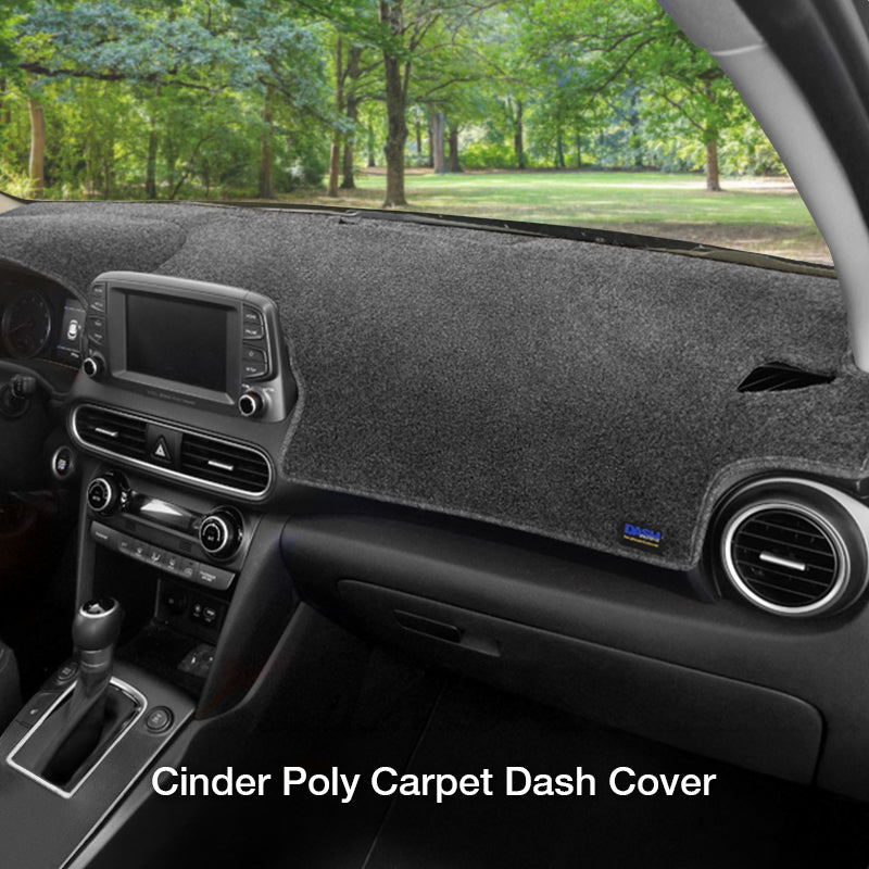 Poly Carpet Cinder dash cover with park in background