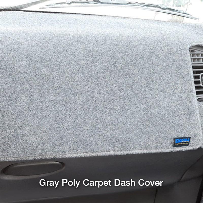 Poly Carpet Gray dash cover closeup