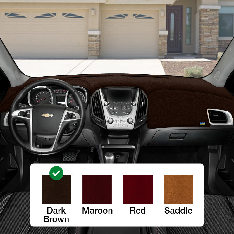 DD Plush Velour Dark Brown dash cover example