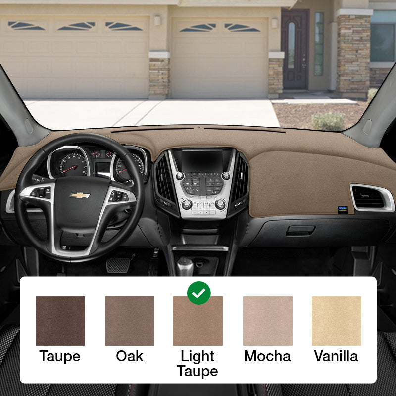 Dash Designs Plush Velour Light Taupe dash cover example