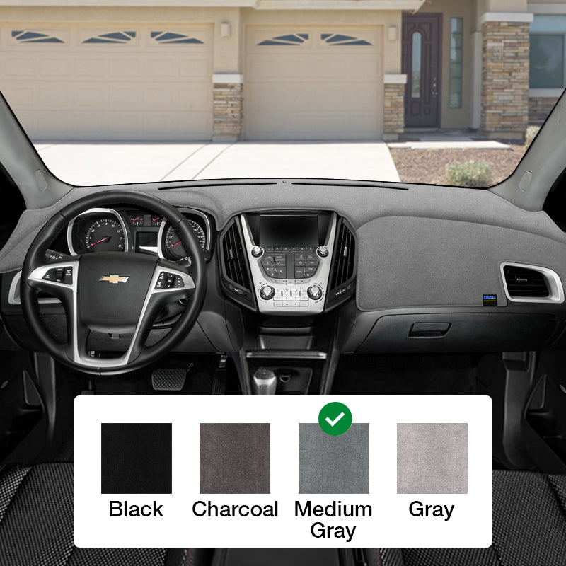 Dash Designs Plush Velour Medium Gray dash cover example