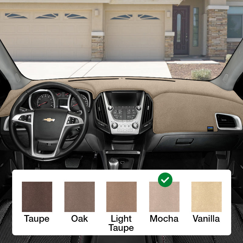 Dash Designs Plush Velour Mocha dash cover example