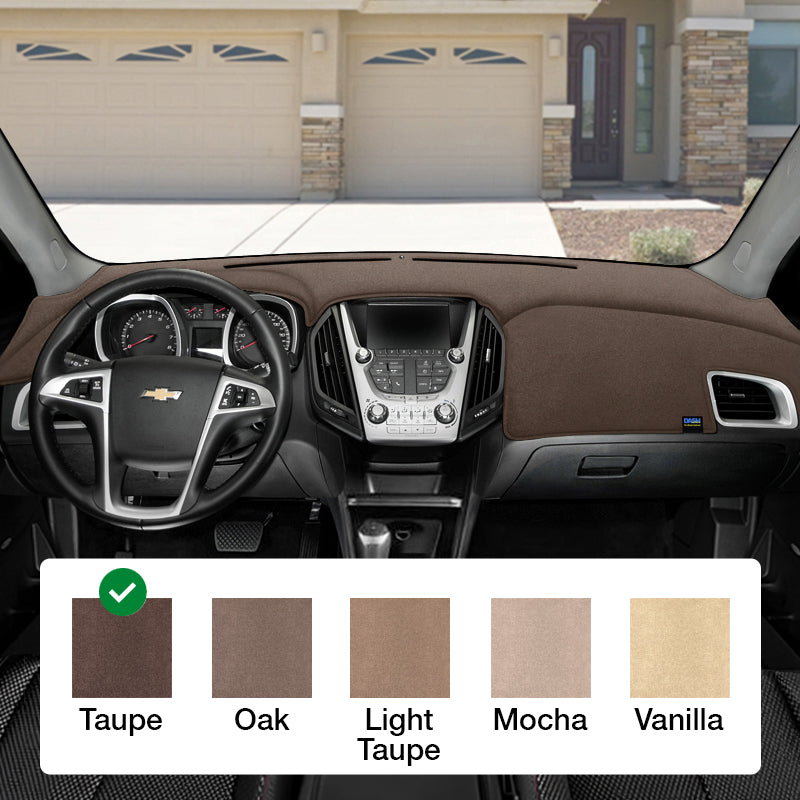 Dash Designs Plush Velour Taupe dash cover example