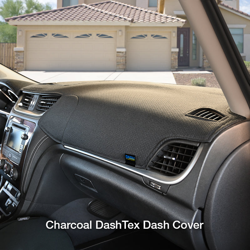 DashTex Charcoal Dash Cover with house in background