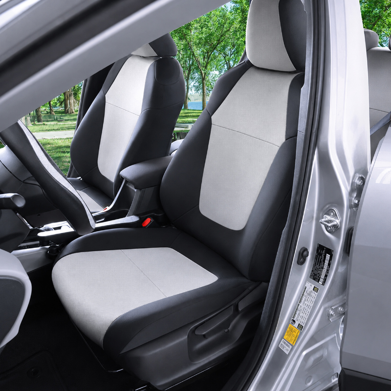 Seat Décor Genuine Neoprene Gray 2-Tone seat covers