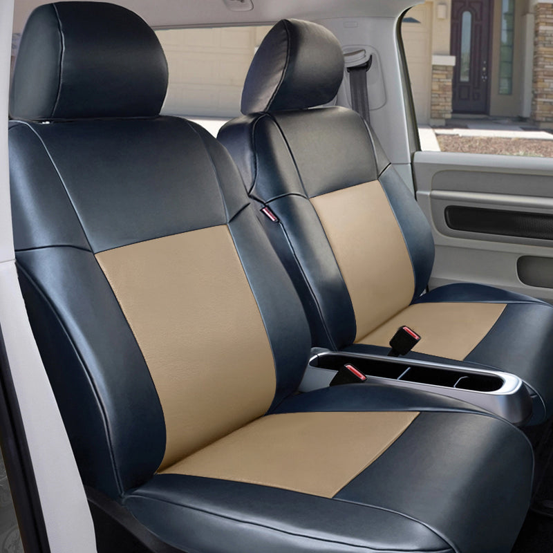 Seat Décor Leatherette Beige 2-Tone seat covers