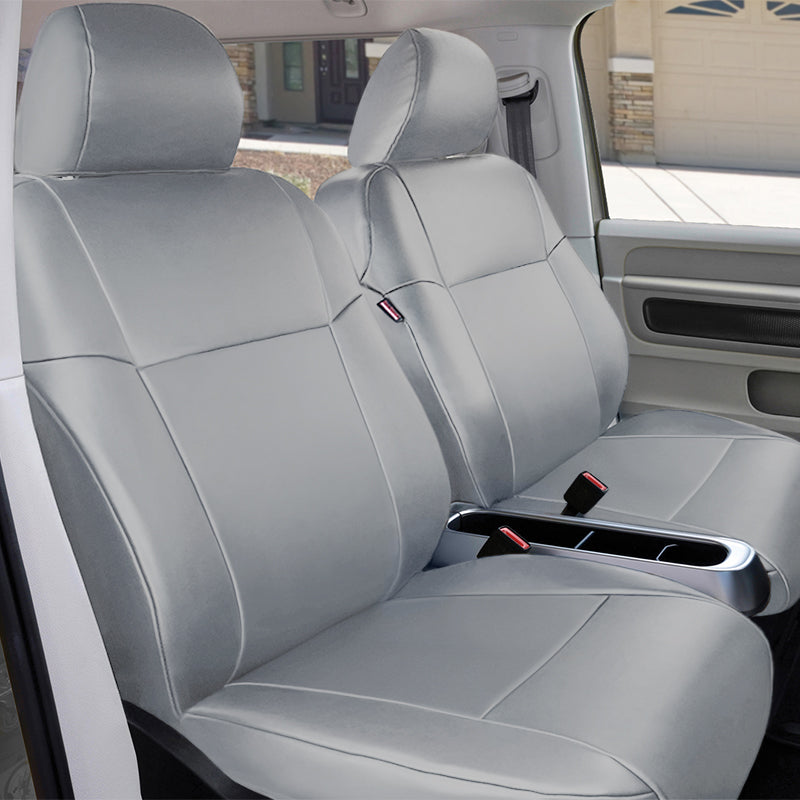 Seat Décor Leatherette Gray Solid seat covers