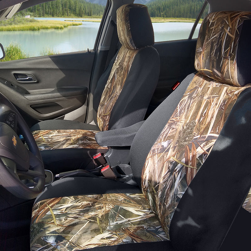 Seat Décor TrueTimber DRT seat covers with a lake in background