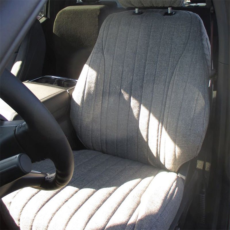 Seat Décor Tweed Gray front seat cover
