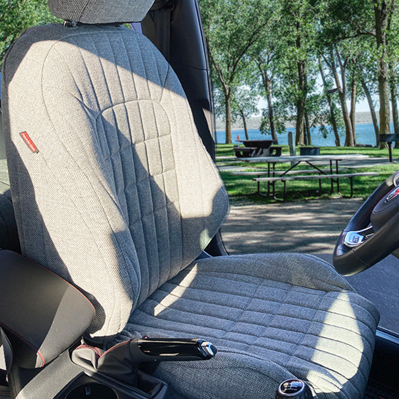 Seat Décor Tweed Gray front seat cover