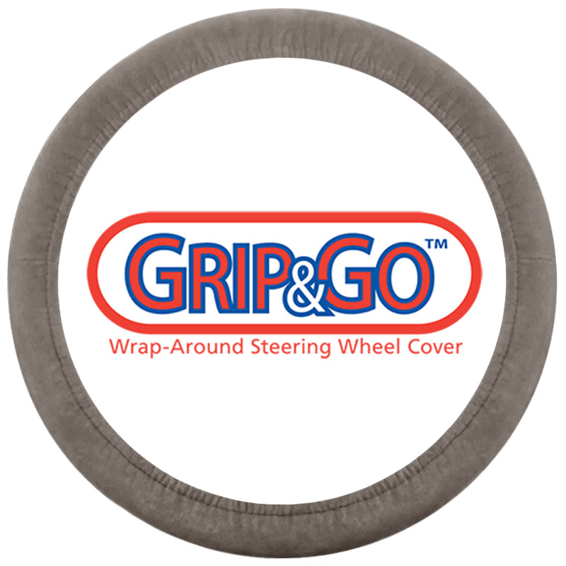 Grip&Go™ Brushed Suede Stretch-On Steering Wheel Cover
