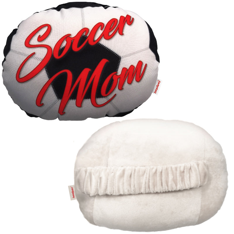 Soccer Mom Travel Pillow front and back