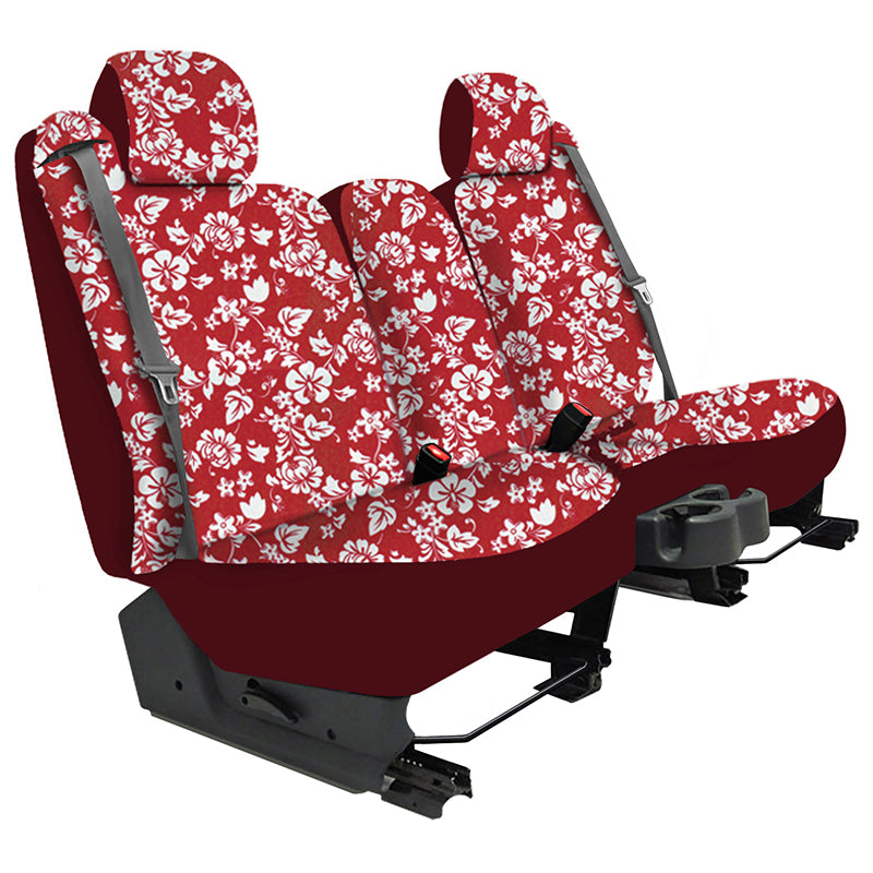 Hibiscus Red Solid Seat Designs Seat Covers example
