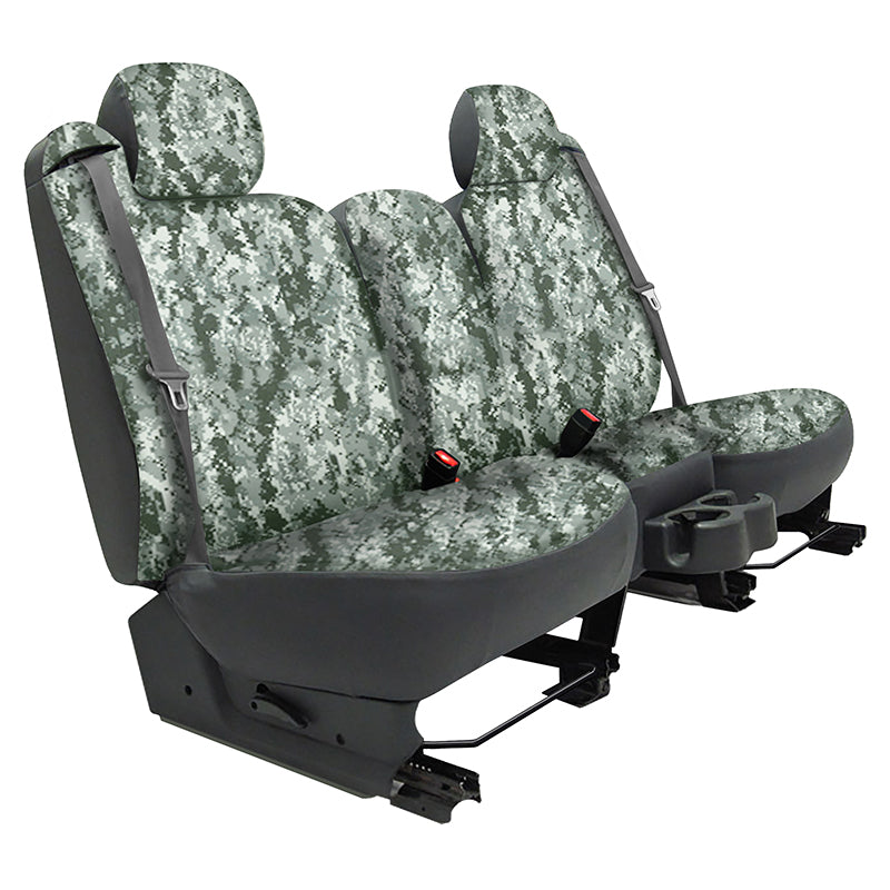 Seat Designs Digital Camo Green Solid seat covers