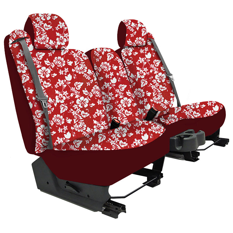 Hawaiian Red Hibiscus Solid seat covers example