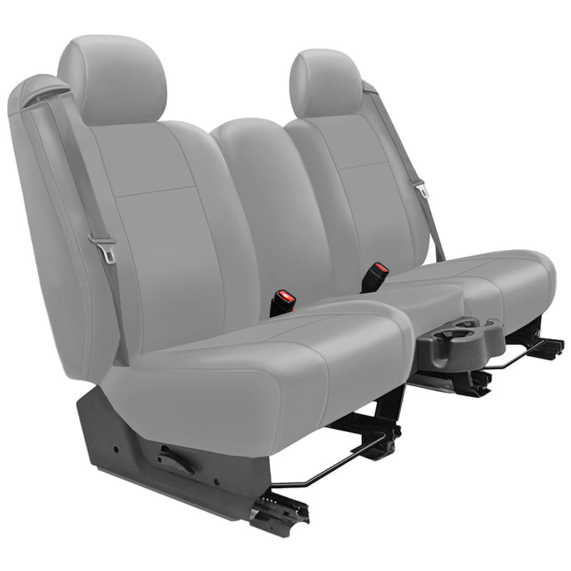 Seat Décor Leatherette Gray Solid seat cover example