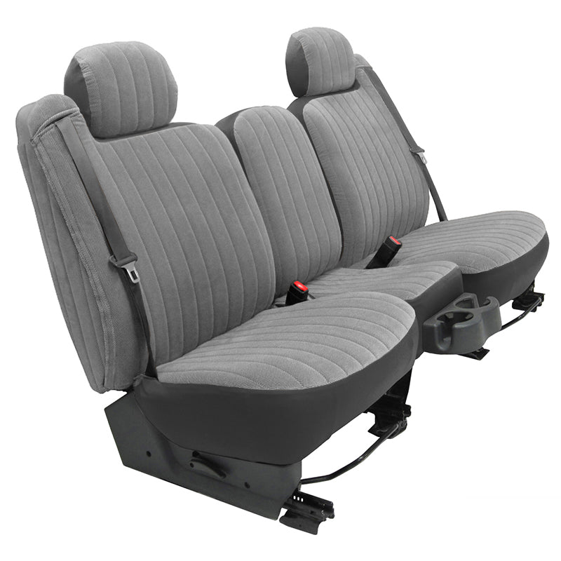 Plush Velour Gray seat covers