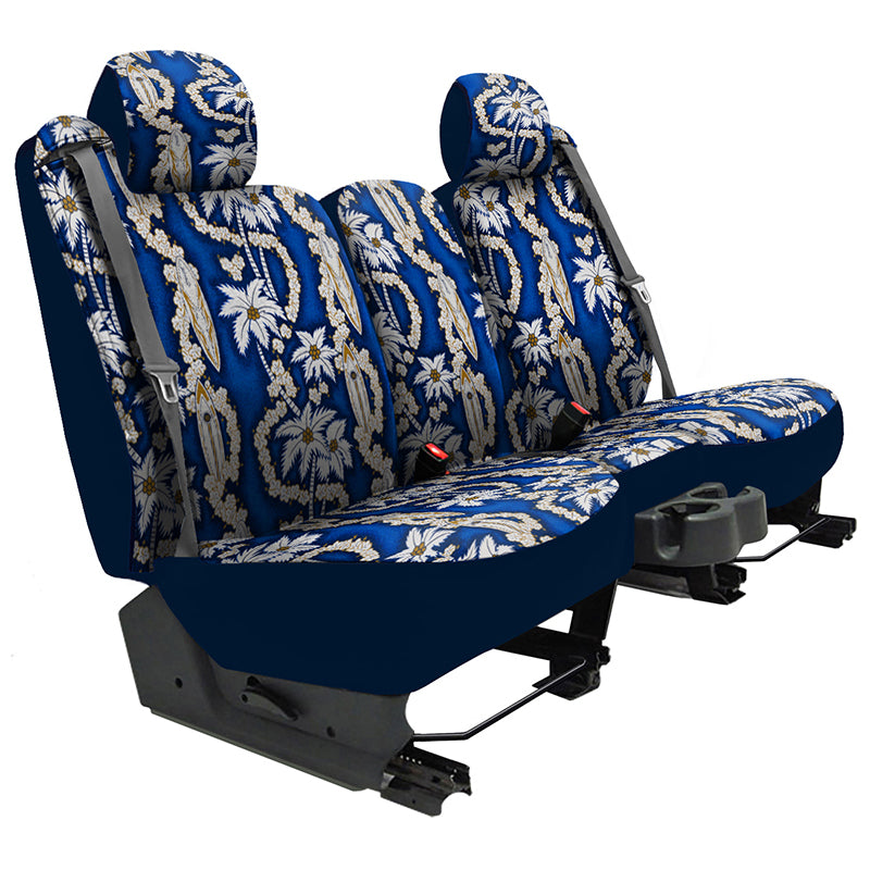 Hawaiian Surf City Blue Solid seat covers example