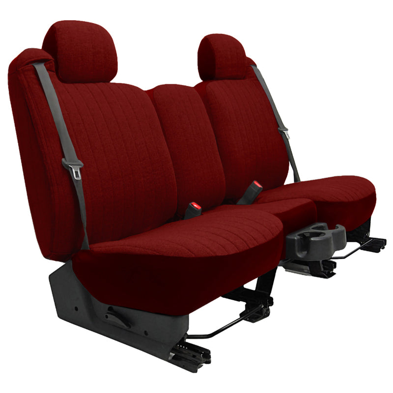Seat Designs Tweed Maroon seat covers