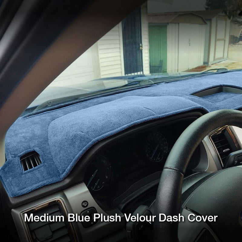 Plush Velour Blue dash cover