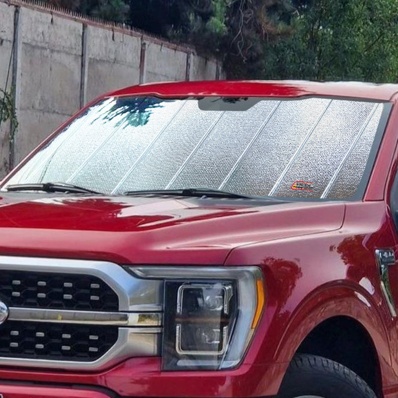 Intro-Tech Premium Folding Shade in red pickup