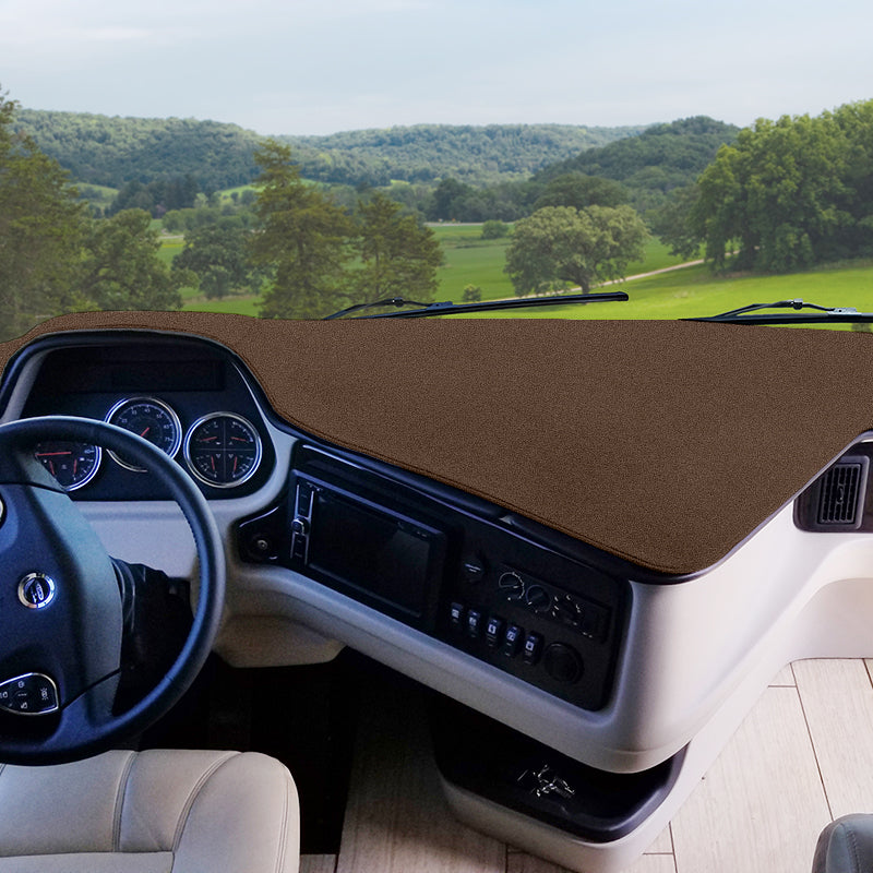 RV Dash Cover Poly Carpet Dark Brown