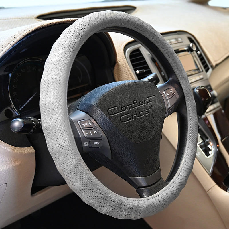 Racing Grip Gray steering wheel cover left side