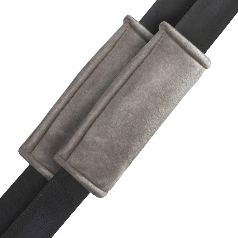 Seat Belt Cushion Gray Twin Pack