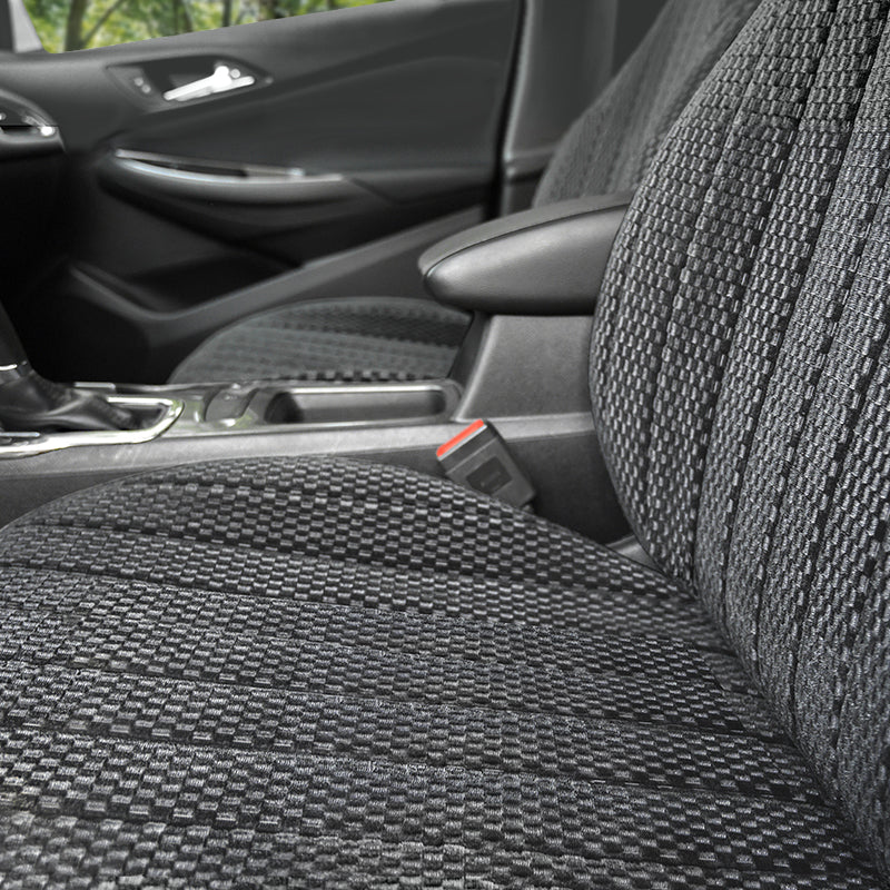 Seat Décor Allure Charcoal Seat Cover fabric closeup