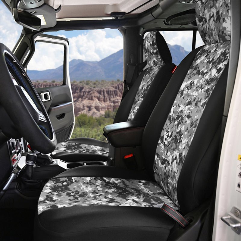 Seat Décor Digital Camo Charcoal 2-Tone seat covers