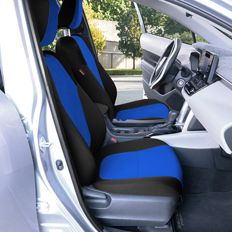 Seat Décor Genuine Neoprene Blue 2-Tone seat covers