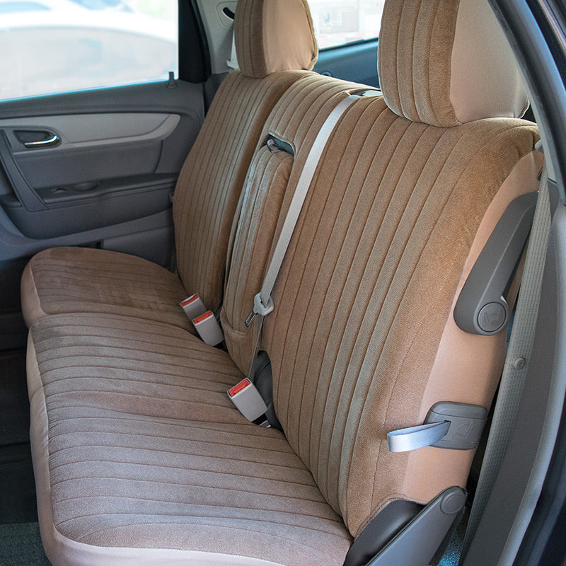Seat Designs Plush Velour Toast seat covers in 2nd row