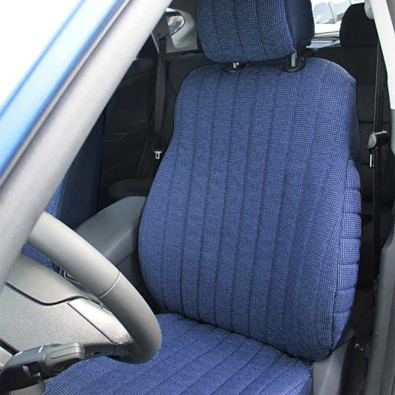 Seat Designs Tweed Dark Blue Front Seat