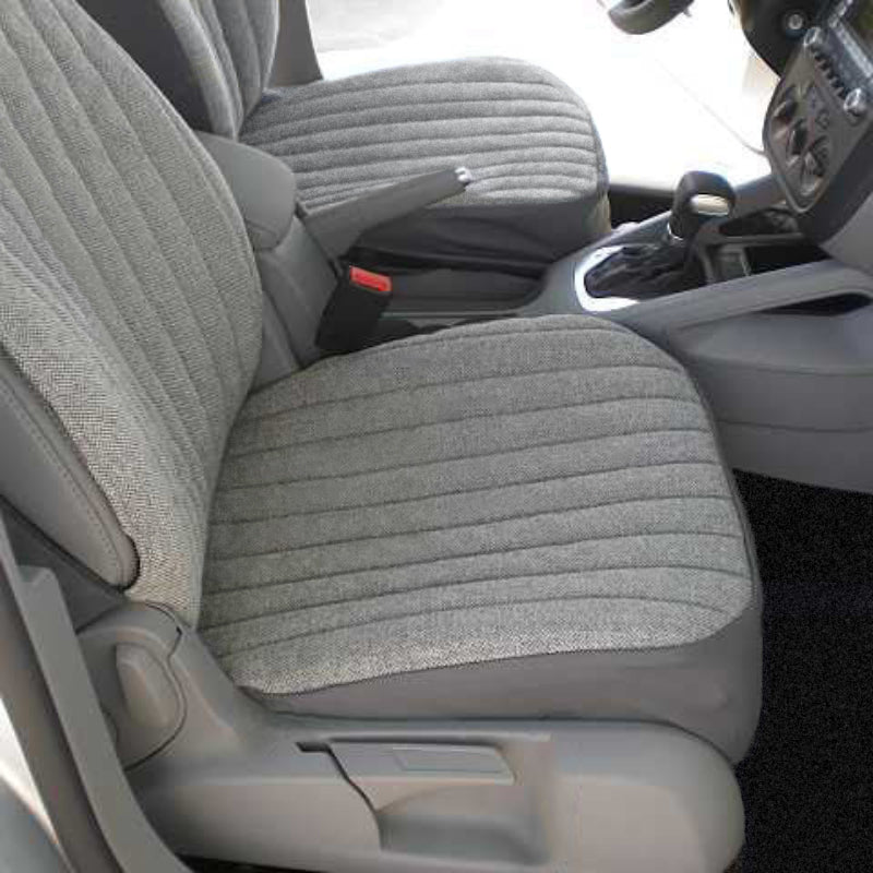 Seat Designs Tweed Gray front seat covers
