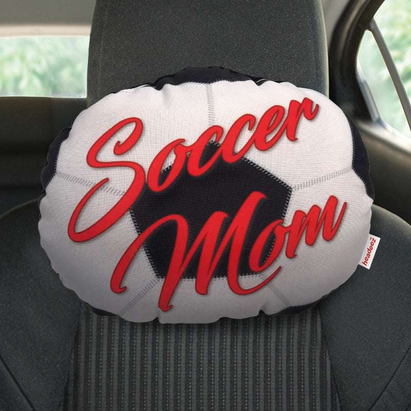 Soccer Mom Travel Pillow on seat