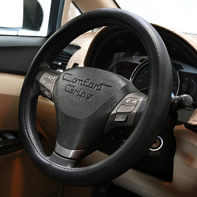 Sport Grip Black steering wheel cover right side view