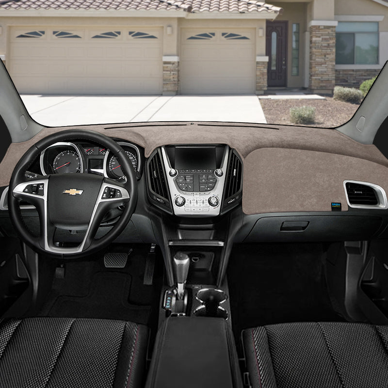 Brushed Suede Taupe Dash Cover Example