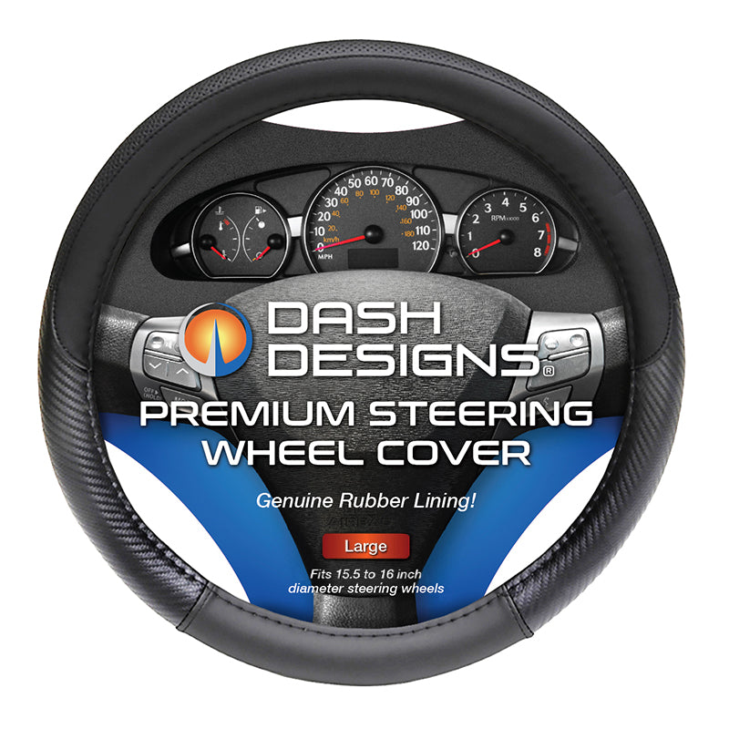 Carbon Smooth Large steering wheel cover