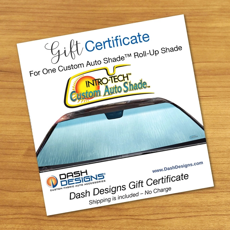 Custom Auto Shade Gift Certificate