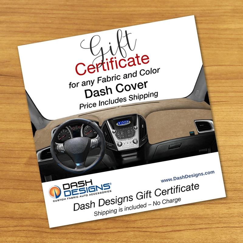 Dash Cover Gift Certificate