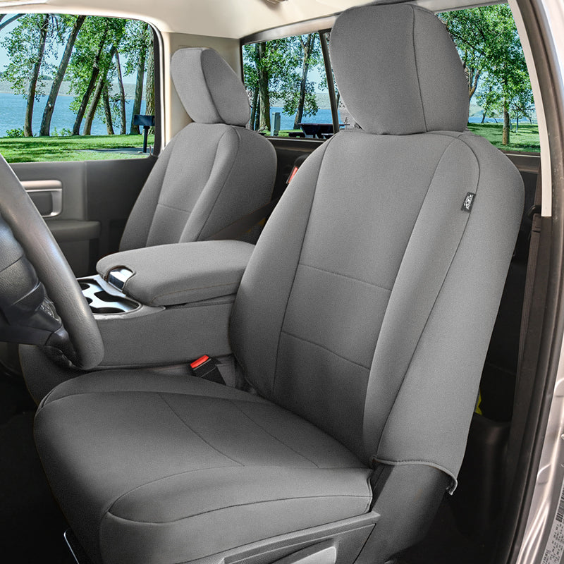 Seat Décor Genuine Neoprene Gray in a pickup