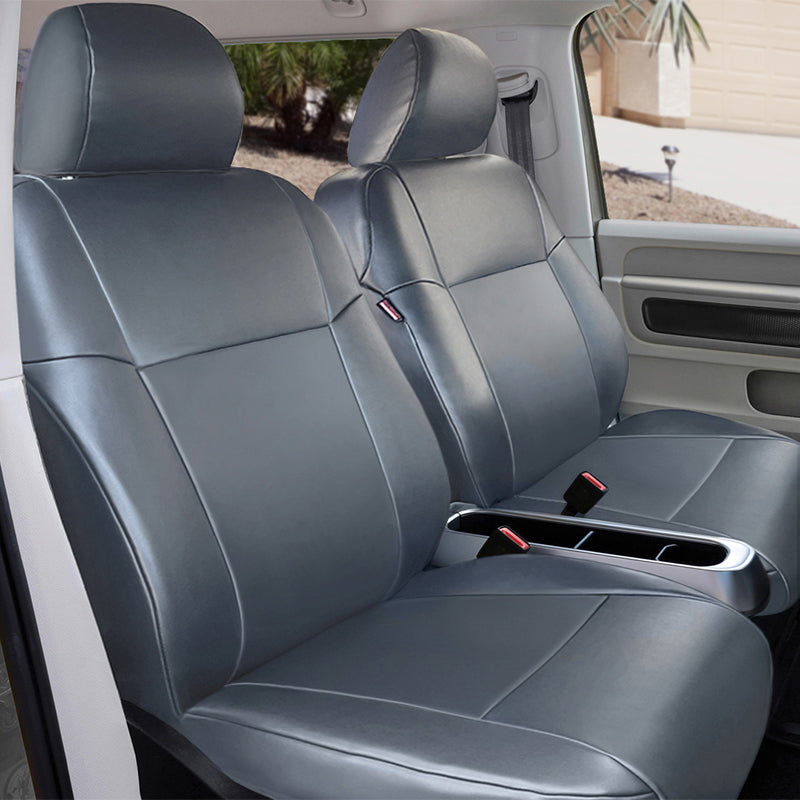Seat Décor Leatherette Black Solid seat covers