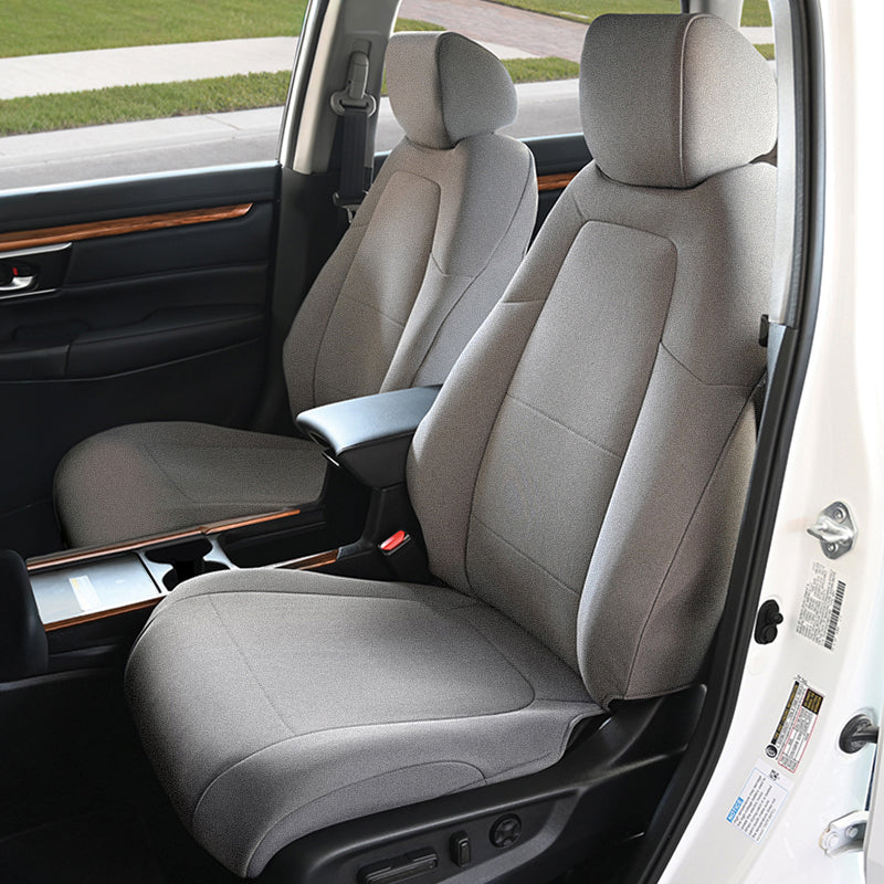 Seat Décor Plush Velour Gray seat covers in a Honda CRV