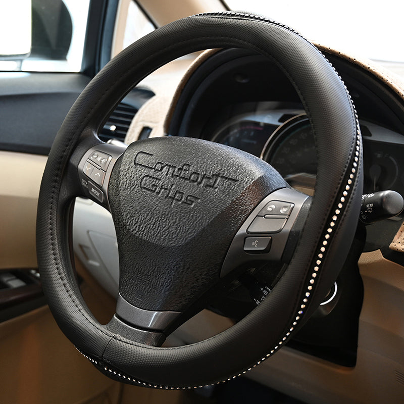Gem Grip Black steering wheel cover right side