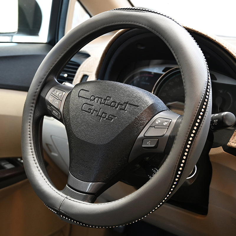 Gem Grip Gray steering wheel cover right side