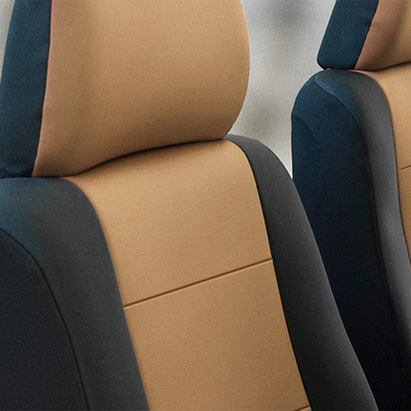 Genuine Neoprene Tan In-Car closeup