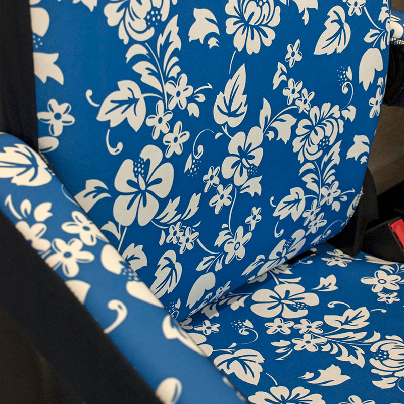 Hawaiian Blue Seat Cover Closeup